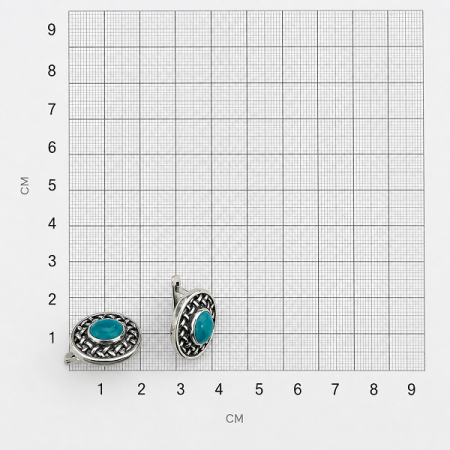 Серебряные серьги Соломка
